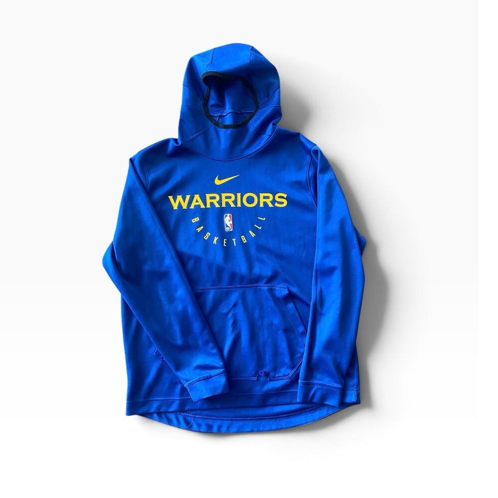 Nike Golden State Warriors Dri-FIT Hoodie Men's XL Blue NBA Basketball Pullove